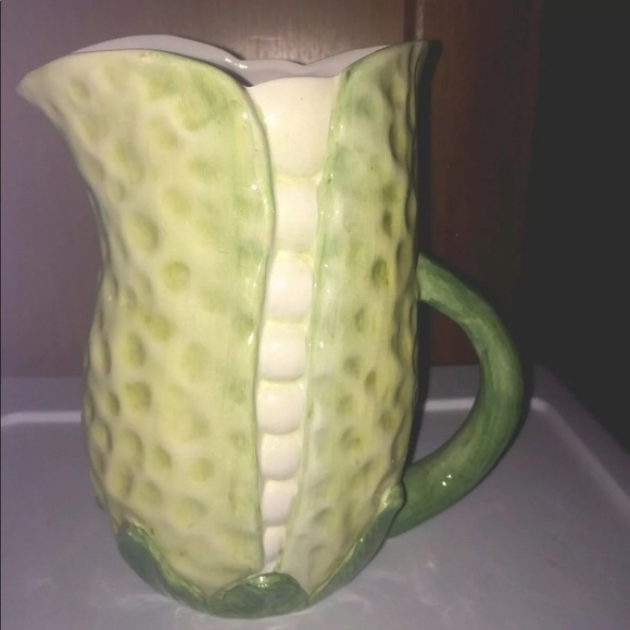 New Green Majolica Pitcher Italia San Marco Italy
